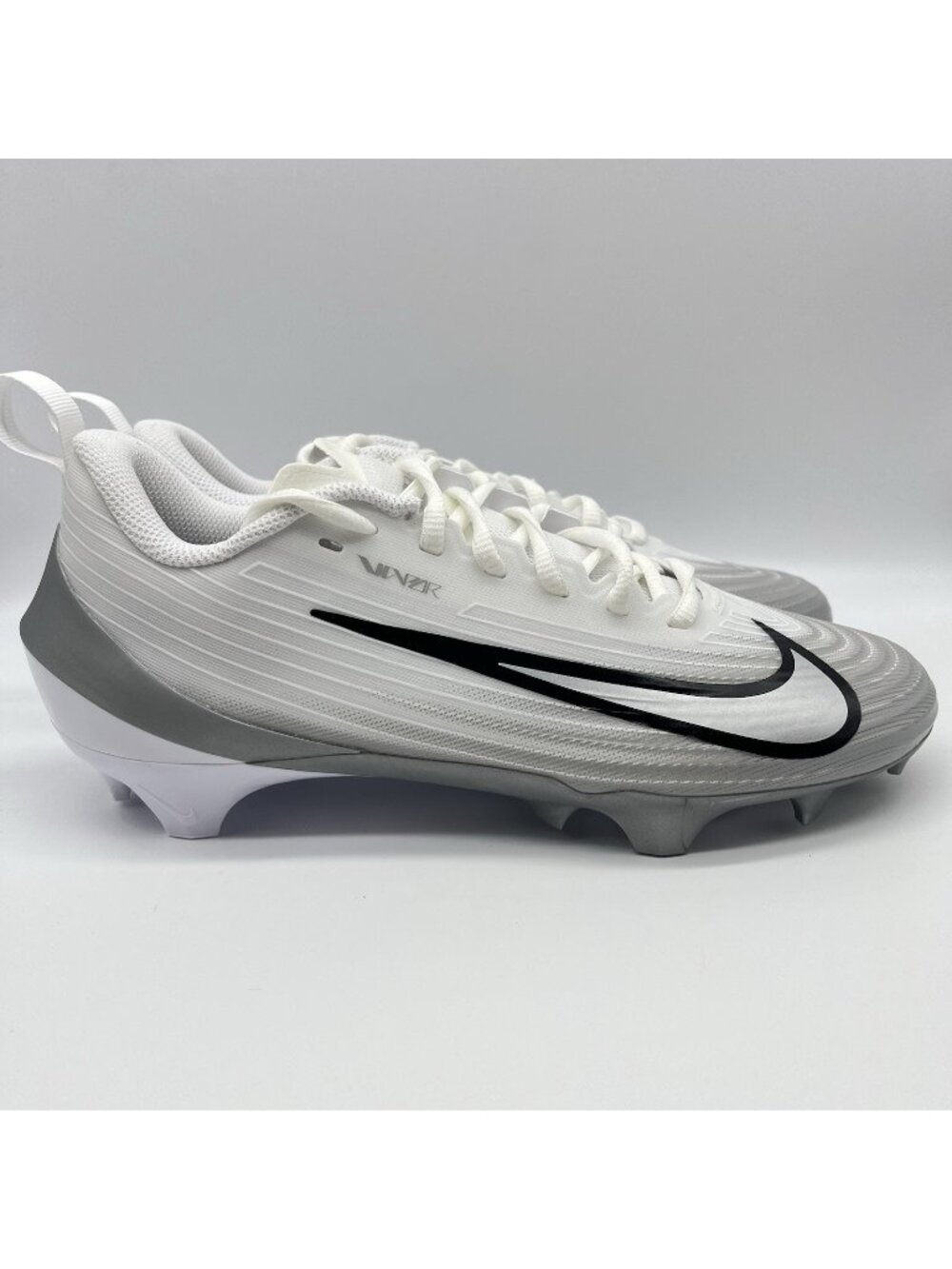 Nike Vapor Speed 3 Men's Football Cleats White Gray Size 8 FB3303-100